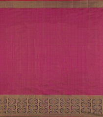 Cardamom Green Handloom Kanchipuram Silk Saree With Floral Vine Motifs-KA15636