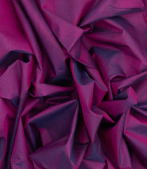 Purple Handloom Silk Cotton Saree With Contrast Zari Border-SC3676