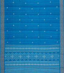 Blue Printed Synthetics Dola Silk Saree With Zari Lining & Jacquard Border-BL5351