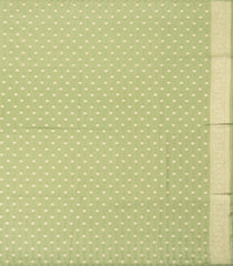 Cardamom Green Woven Art Dupion Tissue Saree With Floral Zari Motifs-BL5837