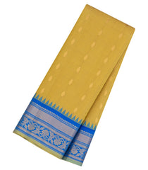 Sandal Handloom Gadwal SICO Saree With Cotton Body & Silk Border-GA0404