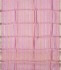 Lavender Woven Banarasi Organza Silk Saree With Stripes-BE1684