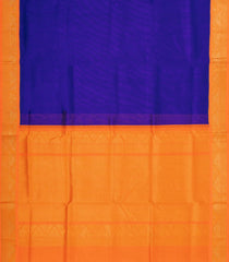 Purple Handloom Korvai Silk Cotton Saree With Contrast Border-SC4503