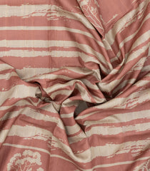 Dusty Pink Woven Art Silk Saree With Printed Abstract & Tree Motifs-BL4947