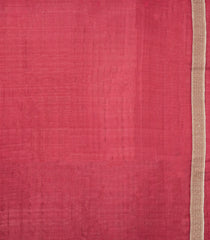 Maroon Woven Tussar Silk Saree With Floral Buttas-TU3404