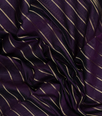 Burgundy Handloom Silk Cotton Saree With Veldhari Stripes-SC4364