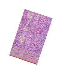 Lavender Handloom Banarasi Jamdhani Saree With Meena Floral Motifs-BE1886
