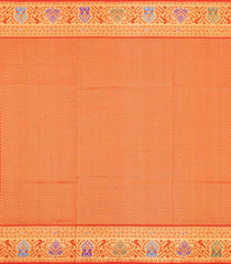 White Handloom Paithani Silk Saree With Meena Border & Pallu-PA1121