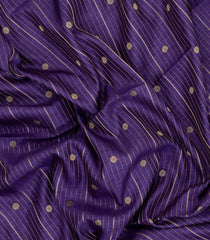 Purple Printed Art Dola Silk Saree With Stripes & Printed Pallu-BL5762