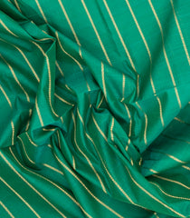 Aquamarine Handloom Silk Cotton Saree With Veldhari Stripes-SC4595