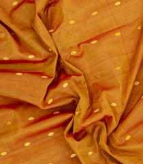 Mustard Handloom Gadwal Silk Cotton Saree With Buttas -GA0284