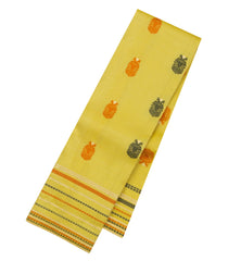 Mustard Handloom Soft Silk Saree With Gandaberunda Buttas-SO4783