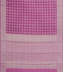 Dusty Pink Woven Synthetic Viscose Saree With Floral Zari Motifs & Border-BL5080