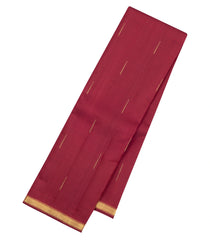 Maroon Handloom Kanchipuram Silk Saree With Raindrop Buttas-KA16203