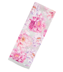 White Woven Crepe Silk Saree With Printed Floral Motifs-PS0531