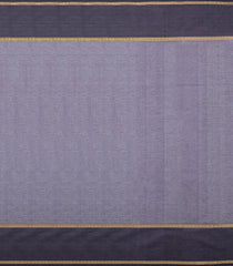 Lilac Handloom Silk Cotton Saree With Veldari Stripes-SC4042