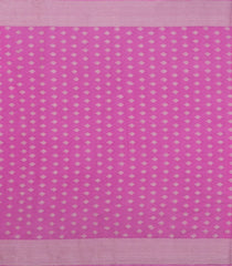 Pink Woven Synthetic Viscose Saree With Floral Zari Motifs & Border-BL5079