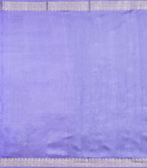 Violet Woven Banarasi Poona Silk Saree With Zari Buttas & Contrast Border-BP1022