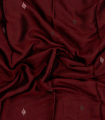 Maroon Printed Blended Erode Cotton Saree With Zari Border-SY0455