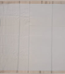 Light Blue Woven Linen Saree With Embroidered Floral Buttas-LI0637