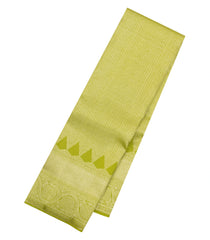 Light Green Handloom Kanchipuram Bridal Silk Saree With Zari Motifs-KA16268