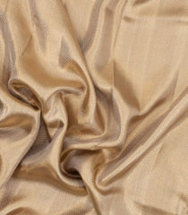 Taupe Handloom Kanchipuram Tissue Silk Saree With Diamond Motifs & Contrast Border-KA13494