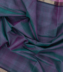 Lilac Handloom Silk Cotton Saree With Checks-SC4031