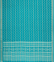 Turquoise Printed Synthetics Dola Saree Zari Stripes-BL5289