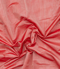 Peach Handloom Silk Cotton Saree With Contrast Border-SC4701