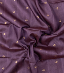Lilac Handloom Soft Tussar Silk Saree With Buttas-TU3849
