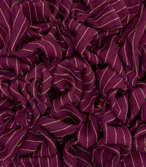 Maroon Woven Mysore Silk Saree With Stripes-MS3057