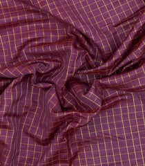 Chesnutt Pink Woven Tussar Silk Saree With Chekcs & Green Border-TU3231