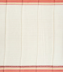 Red Handloom Chanderi Cotton Saree With Printed Floral Motifs-CC1312