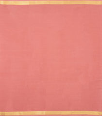 Peach Woven Mysore Silk Saree With Zari Border-MS3651