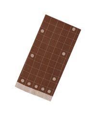 Brown Handloom Bengal Cotton Saree With Checks & Buttas-BG1657