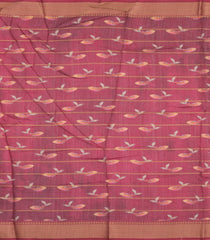Cream Printed Synthetic Dupion Saree With Zari Stripes-SY0237