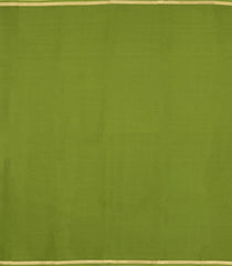 Leafy Green Woven Mysore Silk Saree With Zari Border-MS3628