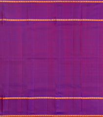 Red Handloom Kanchipuram Silk Saree With Zari Stripes-KA15354