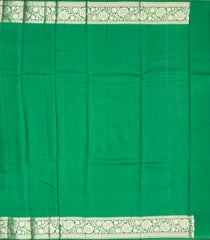 Green Woven Dupion Silk Saree With Floral Buttas-DS0504