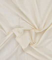 Off White Handloom Kerala Cotton Saree With Zari Border-KEC1040