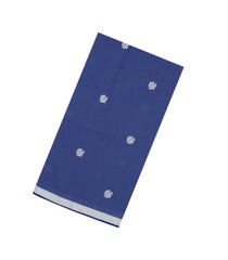 Violet Handloom Bengal Cotton Saree With Floral Buttas-BG1616