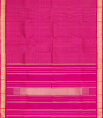Pink Handloom Kanchipuram Silk Saree With Zari Checks-KA15692
