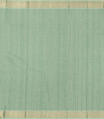 Cardamom Green Handloom Kanchi Cotton Saree With Buttas-KC1767