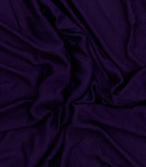 Purple Synthetics Moss Crush Saree With Velvet Border -BL5463