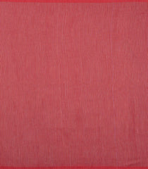 Red Handloom Bengal Cotton Saree With Coin Buttas-BG1926-Red