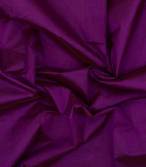 Purple Handloom Silk Cotton Saree With Contrast Border-SC4484