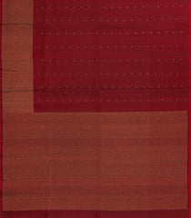 Maroon Handloom Soft Silk Saree With Stripes & Buttas -SO4619