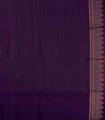 Rust Handloom Soft Silk Saree With Floral Motifs-SO4563