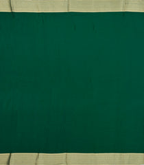 Dark Green Woven Mysore Silk Saree With Chevron Stripes-MS3520