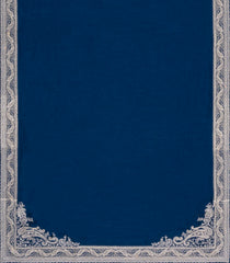 Dark Blue Woven Synthetic Vichitra Saree With Zari Embroidery-BL5415